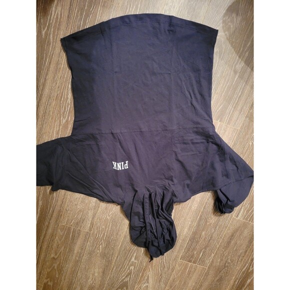 VS PINK Hooded Varsity tee black shine xl - Picture 5 of 7